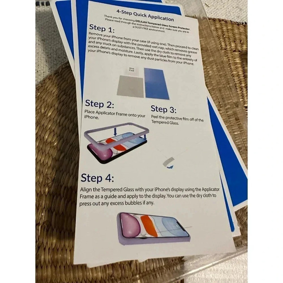 iPhone 13 Pro Max & iPhone 14 Pro Max / Plus (2) Screen Protectors - Picture 3 of 7